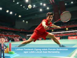 Latihan Footwork Zigzag untuk Pemain Badminton agar Lebih Lincah Saat Bertanding