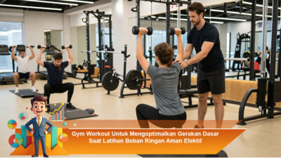 Gym Workout Untuk Mengoptimalkan Gerakan Dasar Saat Latihan Beban Ringan Aman Efektif