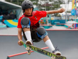 Update Kompetisi Skateboarding Junior Internasional Sorotan Gerakan Kreatif Dan Medali