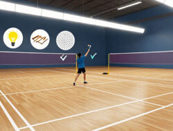 Tips Memilih Lapangan Badminton yang Standar: Perhatikan Lantai dan Pencahayaan
